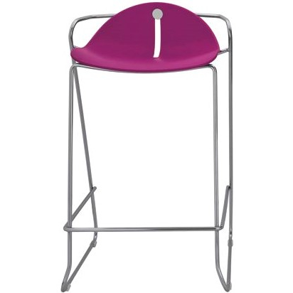 barová židle LIVING 1982 fialová, vzorkový kus ROŽNOV p.R
