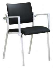 konferenční židle SQUARE, šedý plast