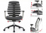 kancelářská židle FISH BONES šedý plast,vínová látka TW13