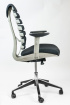 kancelářská židle FISH BONES šedý plast, černá látka 26-60