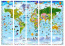 Paraván mapa světa pro děti 5ti dílný