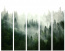 Paraván les v mlze I 5ti dílný