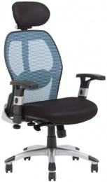 kancelářská židle MERKUR EKO modrá