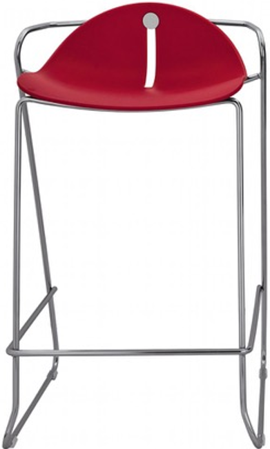 barová židle LIVING 1972 červená