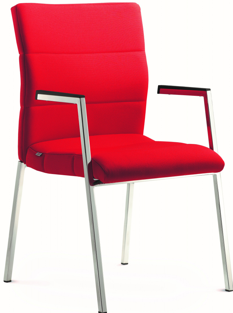 Konferenční židle LASER 680-N2, kostra efekt hliník