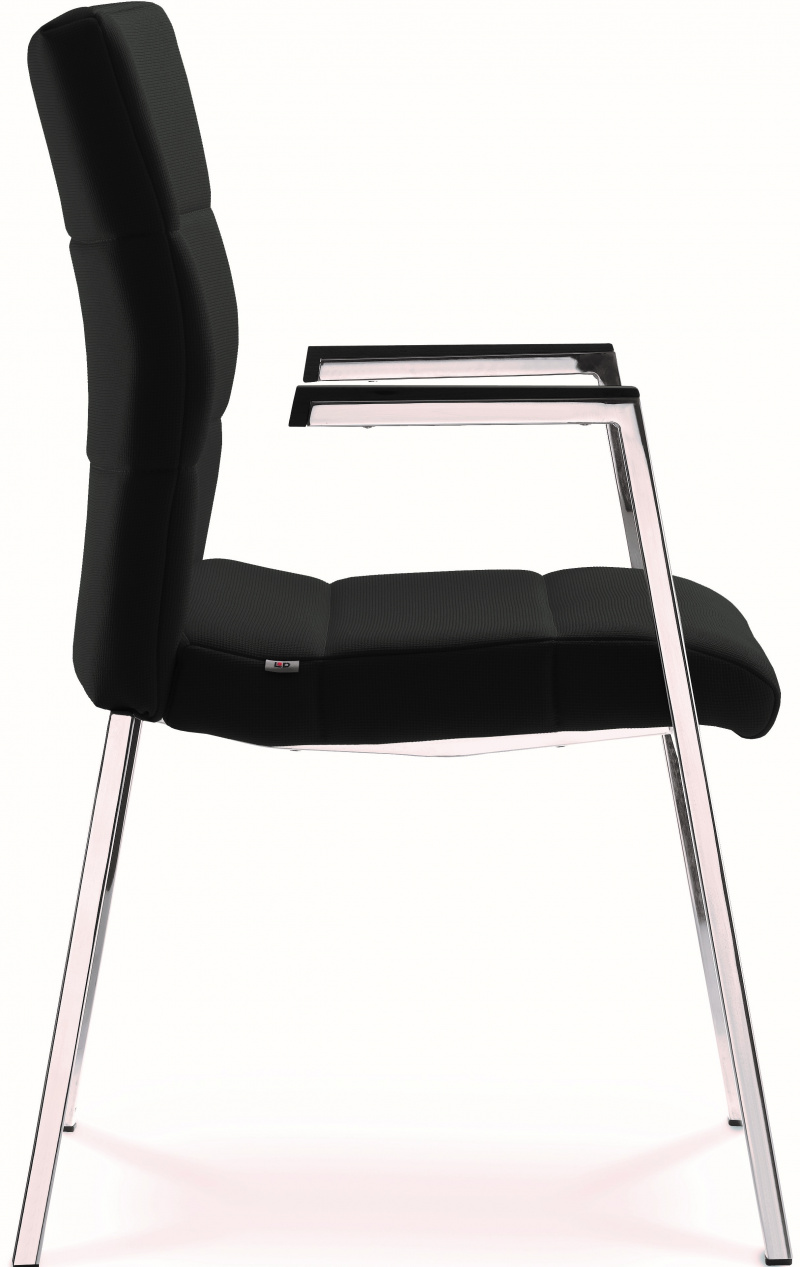 Konferenční židle LASER 681-K-N2, kostra efekt hliník