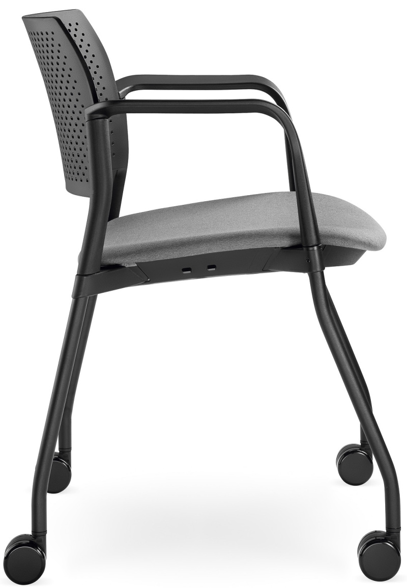 konferenční židle DREAM+ 100BL-N1,BR, kostra černá