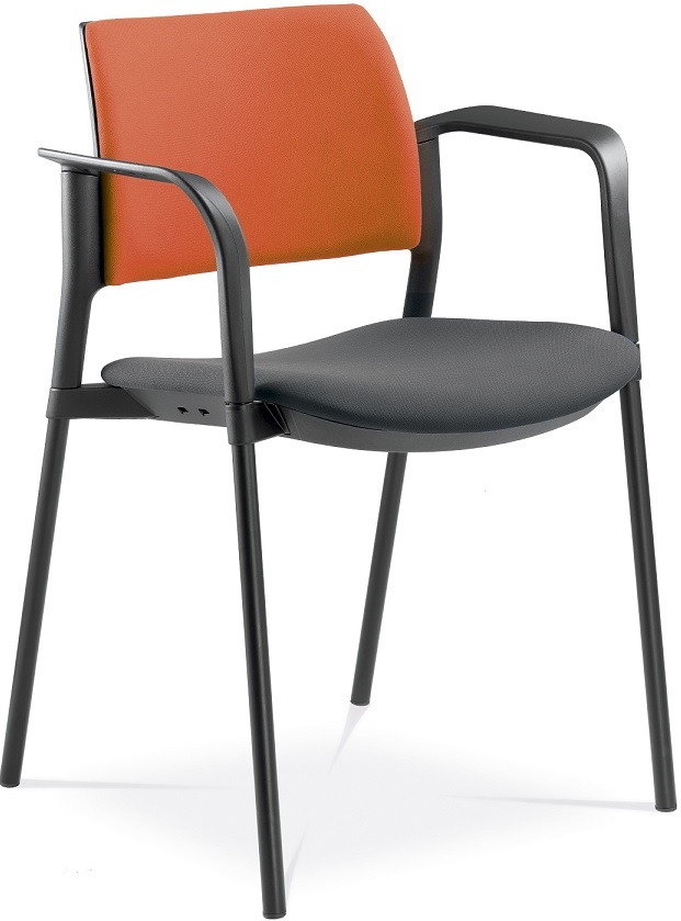 konferenční židle DREAM+ 103BL-N1,BR kostra černá