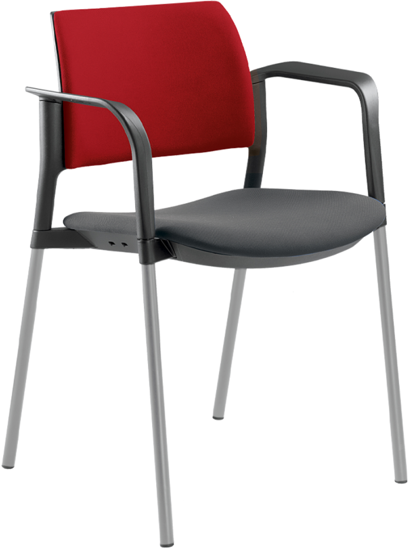 konferenční židle DREAM+ 103BL-N2,BR kostra šedá