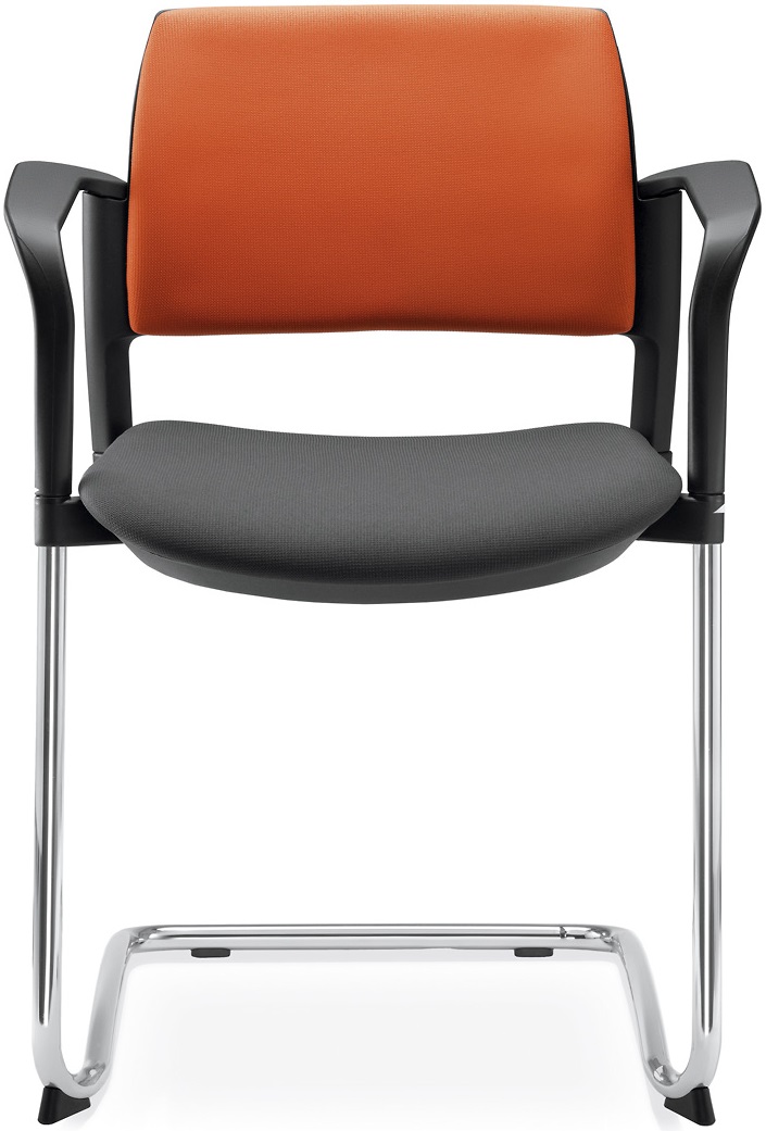 konferenční židle DREAM+ 104BL-Z-N4,BR, kostra chrom