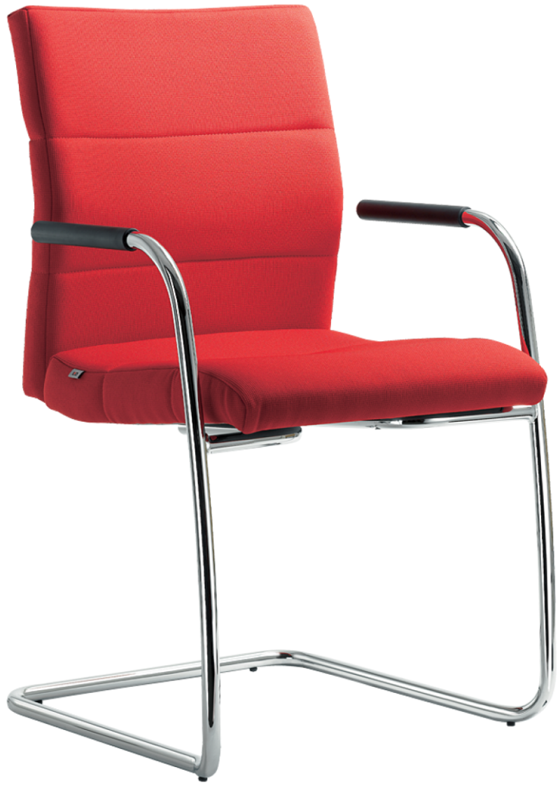 Konferenční židle LASER 682-Z-N4, kostra chrom