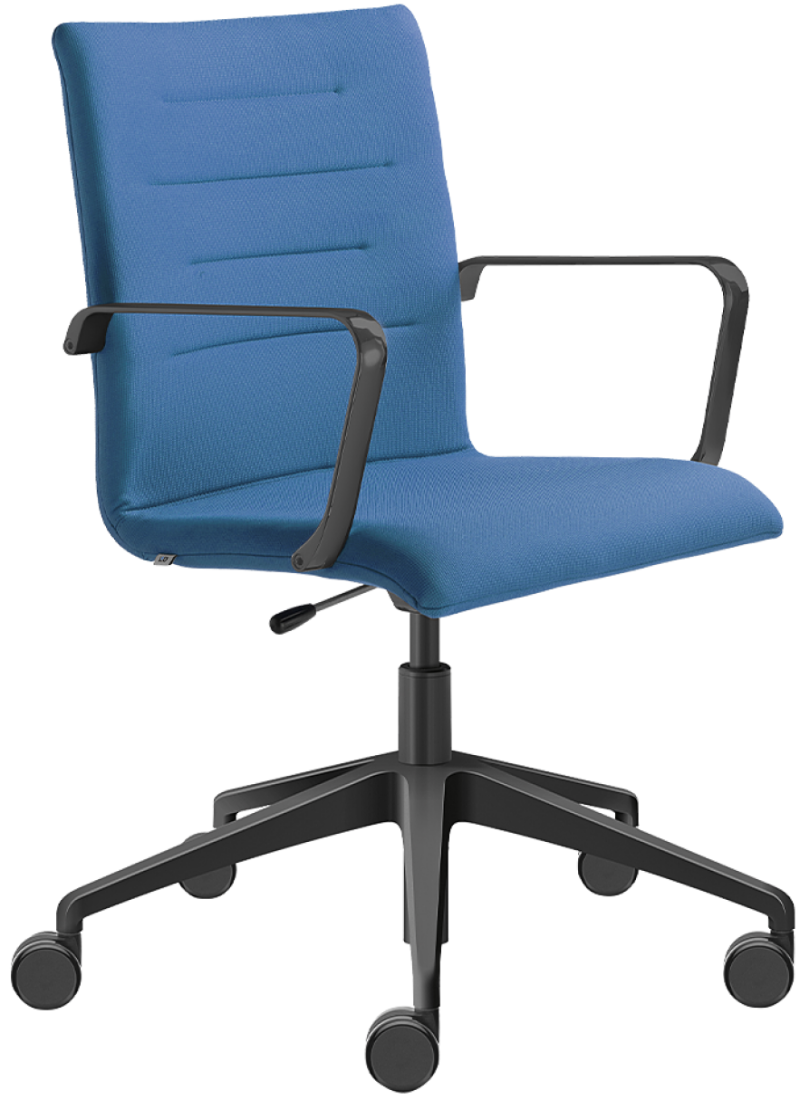 Kancelářská židle OSLO 227-RA,F80-N1, kříž a područky černý