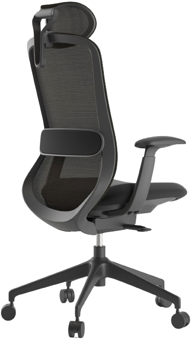 Kancelářská židle BESSEL černý plast, černá
