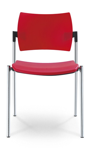 konferenční židle DREAM 110-N1 plast, kostra černá  gallery main image