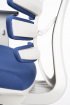 kancelářská židle FISH BONES šedý plast, modrá látka 26-67