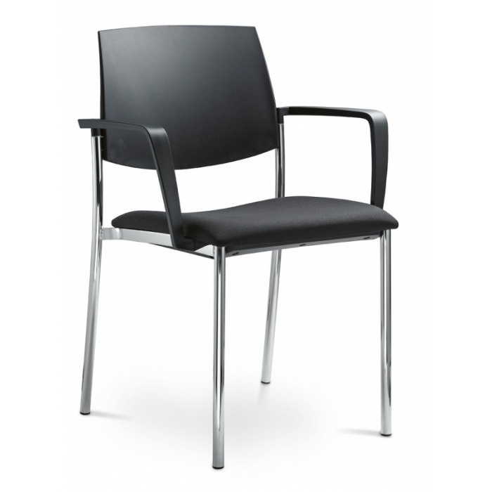 Konferenční židle SEANCE ART 190-N1 BR-N1, kostra černá