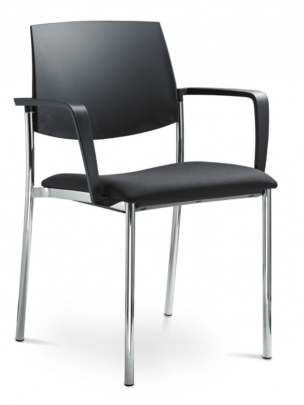 Konferenční židle SEANCE ART 190-N4 BR-N1, kostra chrom gallery main image