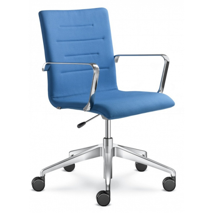 Kancelářská židle OSLO 227, F80-N6, kříž a područky leštěné