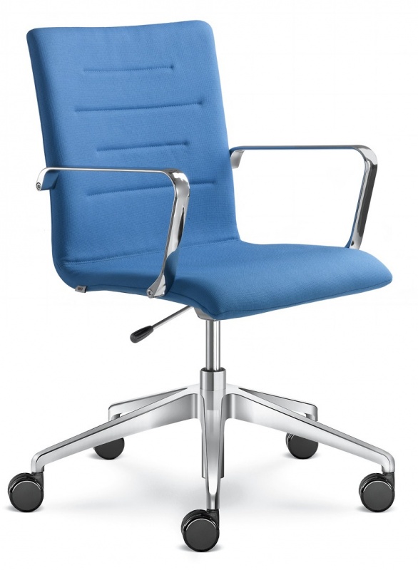 Kancelářská židle OSLO 227, F80-N6, kříž a područky leštěné gallery main image