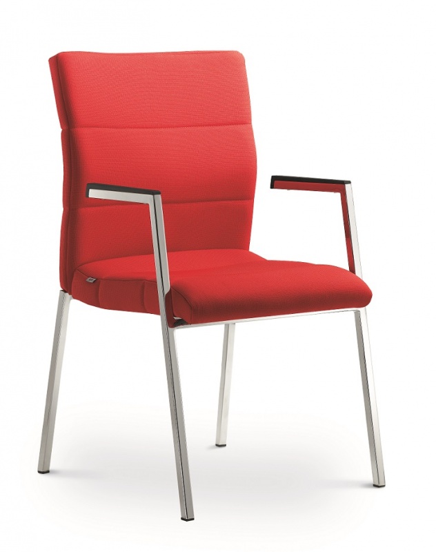 Konferenční židle LASER 680-N2, kostra efekt hliník gallery main image
