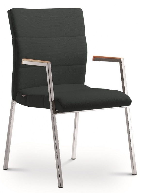 Konferenční židle LASER 681-K-N2, kostra efekt hliník gallery main image