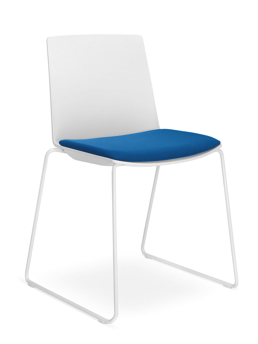 Konferenční židle SKY FRESH 042-N0, kostra bílá gallery main image