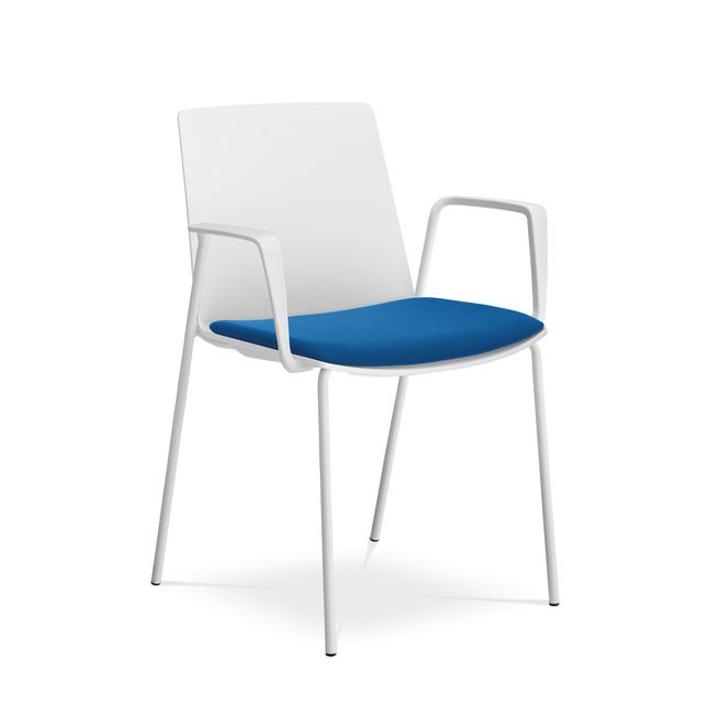 Konferenční židle SKY FRESH 052-N4/BR-N1, područky černé