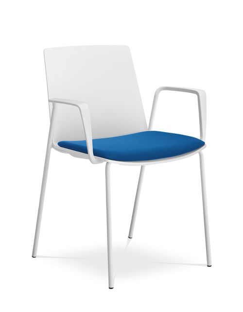 Konferenční židle SKY FRESH 052-N0/BR-N0, područky bílé gallery main image
