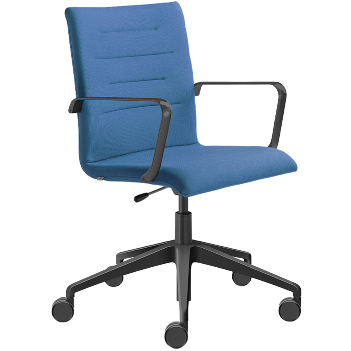 Kancelářská židle OSLO 227-RA,F80-N1, kříž a područky černý