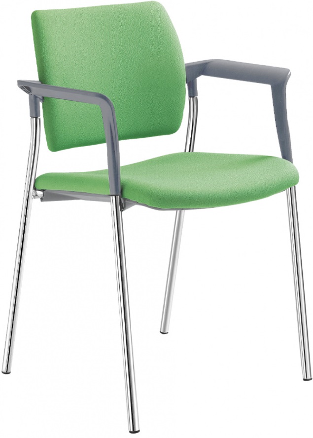 konferenční židle DREAM 111-N4,BR kostra chrom, područky gallery main image