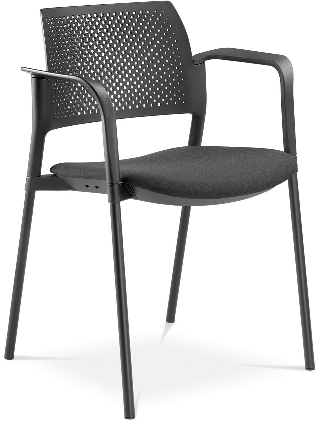 konferenční židle DREAM+ 100BL-N1,BR, kostra černá gallery main image