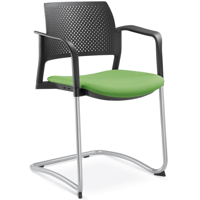 konferenční židle DREAM+ 101BL-Z-N2,BR, kostra šedá