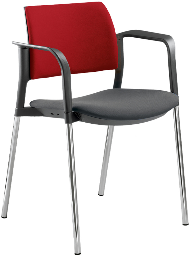 konferenční židle DREAM+ 103BL-N4,BR kostra chrom gallery main image