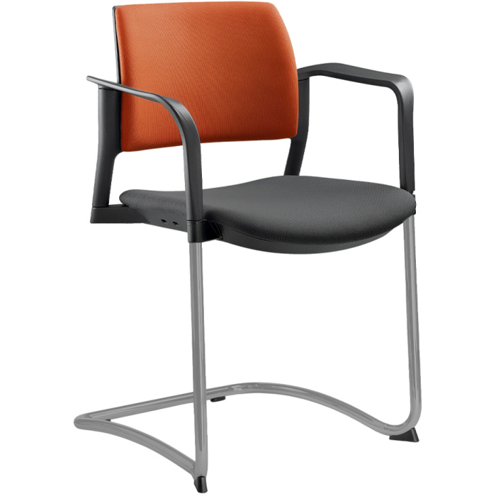 konferenční židle DREAM+ 104BL-Z-N2,BR, kostra šedá
