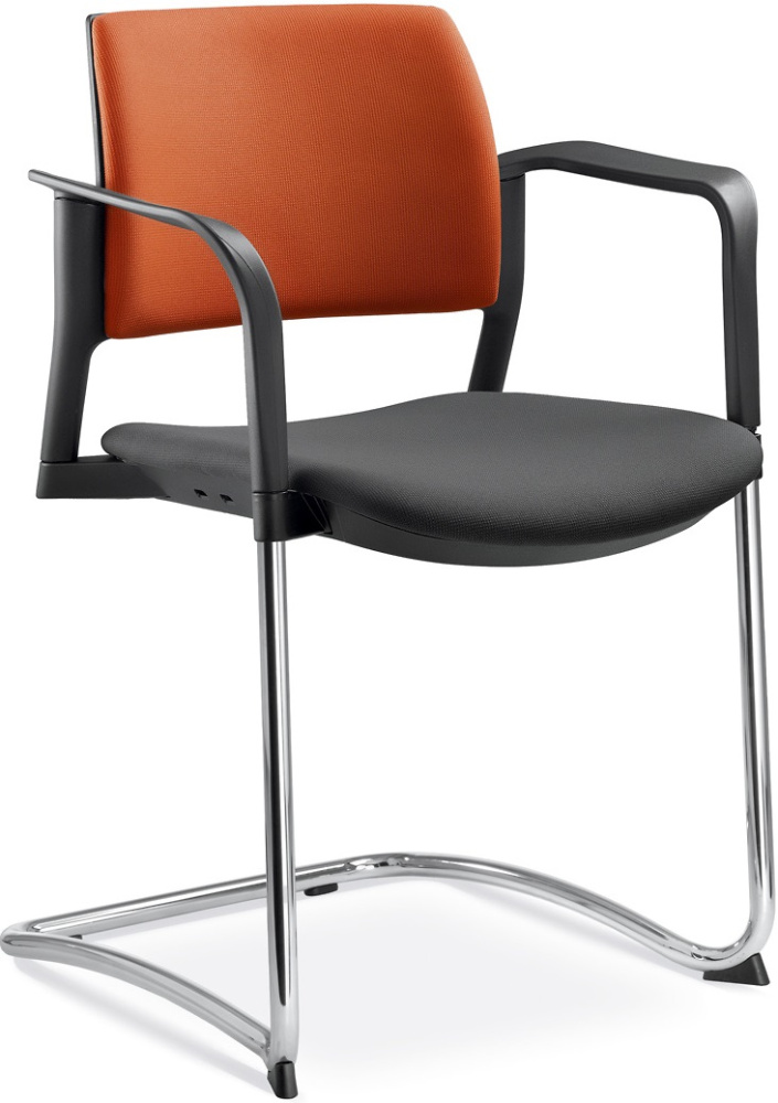 konferenční židle DREAM+ 104BL-Z-N4,BR, kostra chrom gallery main image