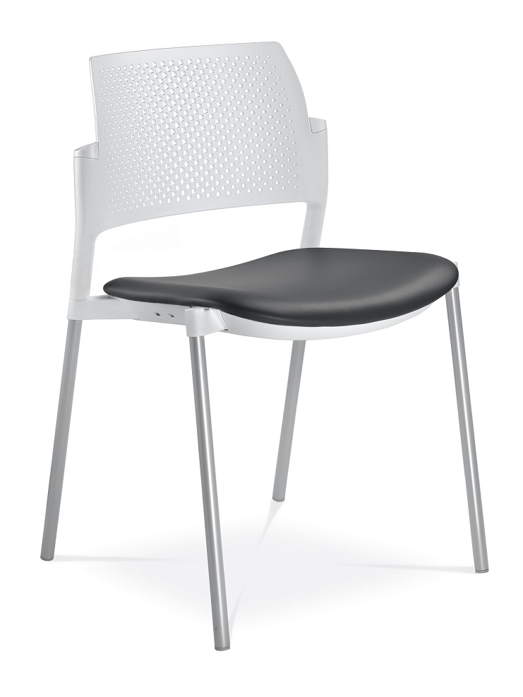 konferenční židle DREAM+ 100WH-N0, kostra bílá gallery main image