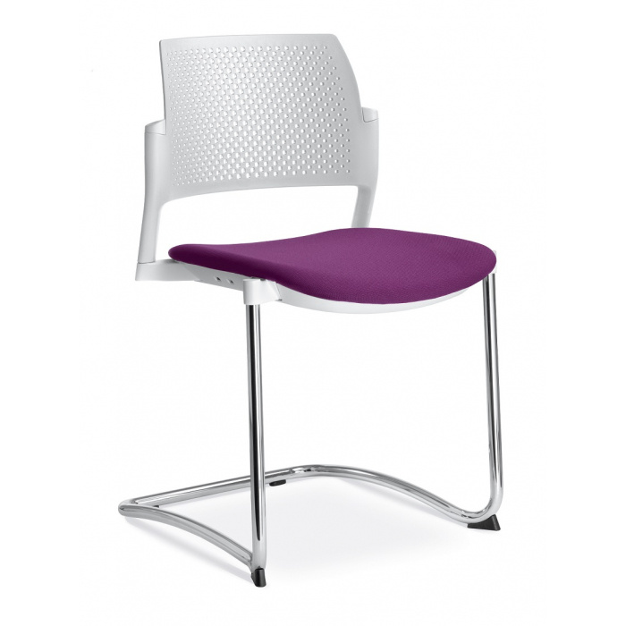 konferenční židle DREAM+ 101WH-Z-N2, kostra šedá