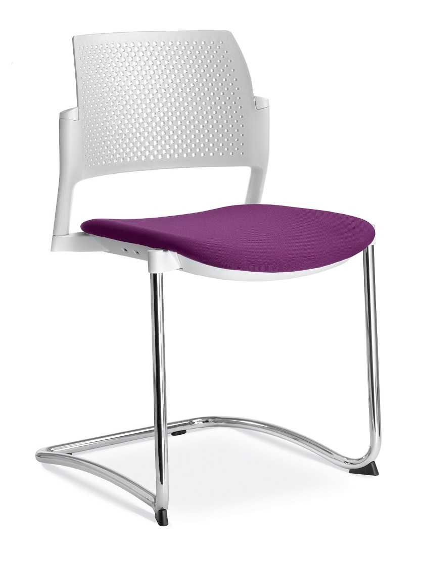 konferenční židle DREAM+ 101WH-Z-N2, kostra šedá gallery main image