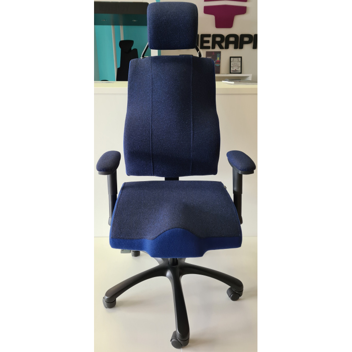 terapeutická židle THERAPIA XMEN 7790, černá/modrá - poslední vzorový kus