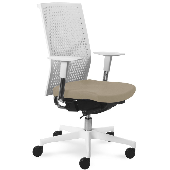 kancelářská židle Prime 2301 W, bílé provedení
