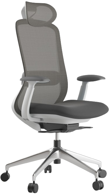 Kancelářská židle BESSEL šedý plast, tmavě šedá gallery main image