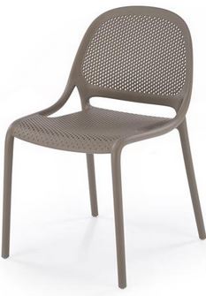 Plastová židle K532 hnědá khaki gallery main image